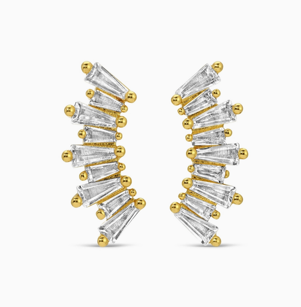 Curved Baguette Studs
