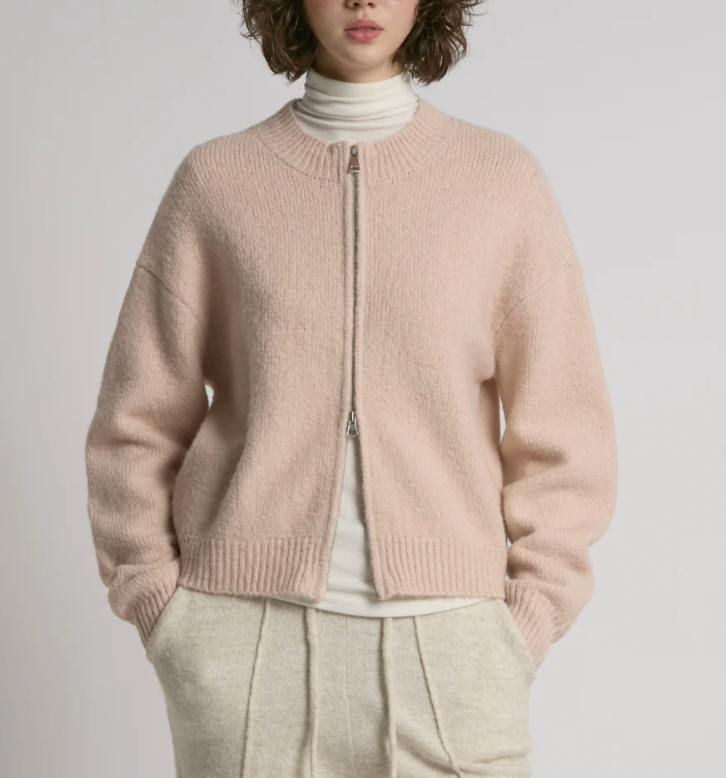 Chloe Zip-Up Cardigan