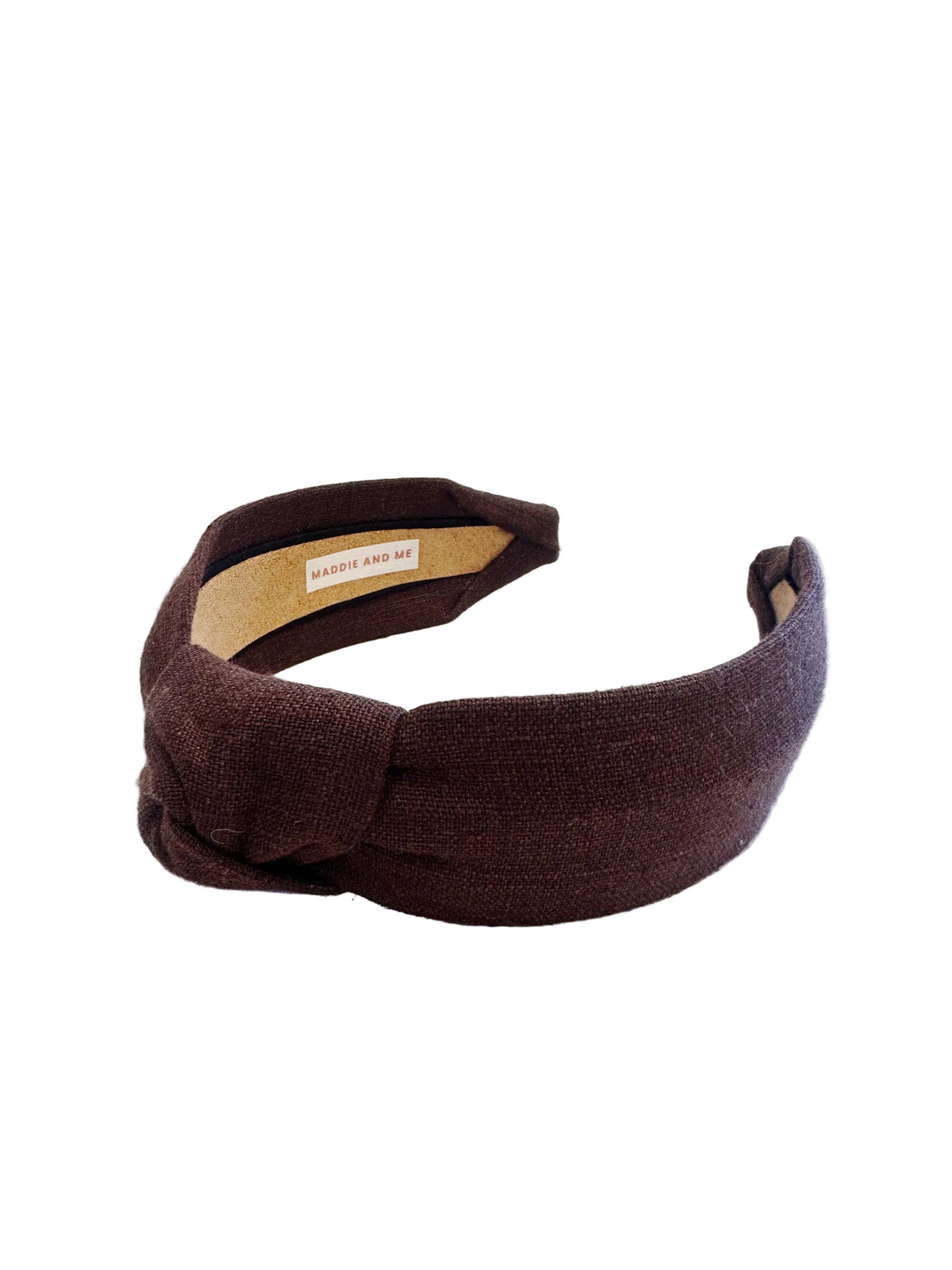 Linen Knot Headband • Chocolate