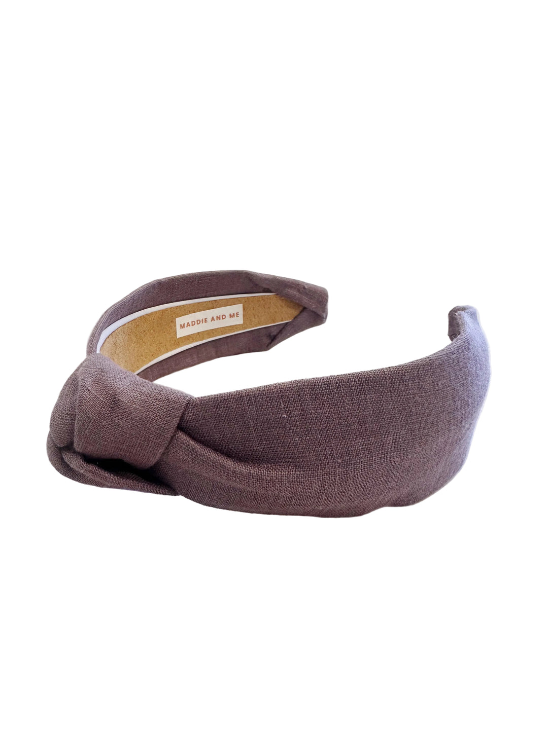 Linen Knot Headband • Mauve Purple