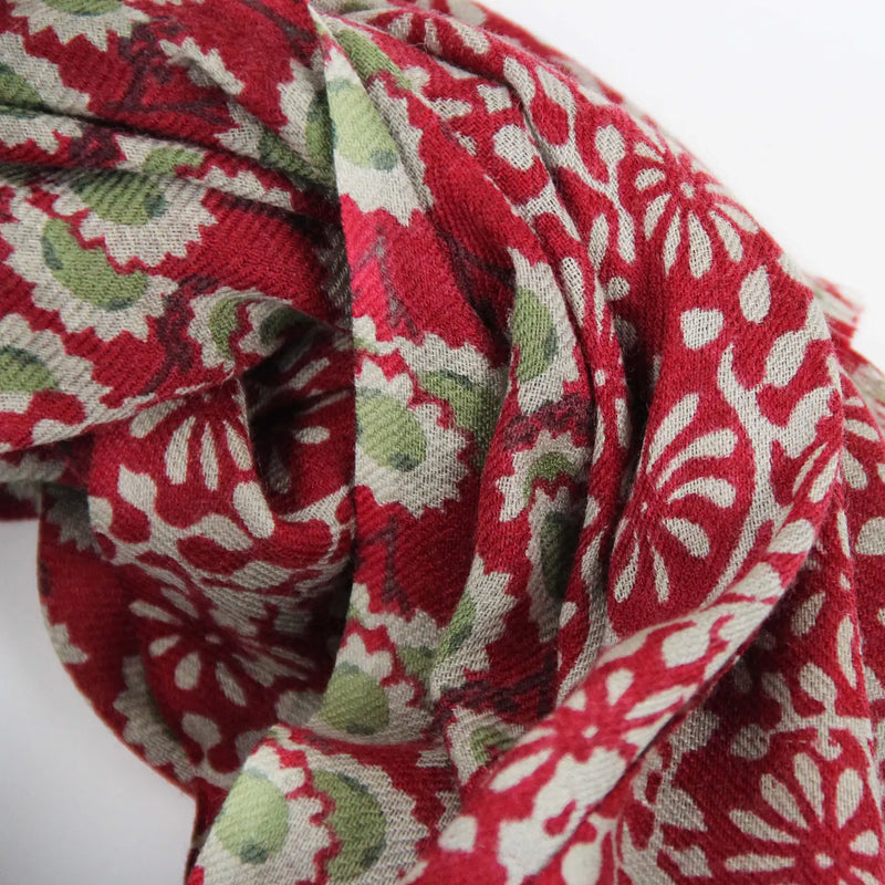 Arles Wool Scarf • Red