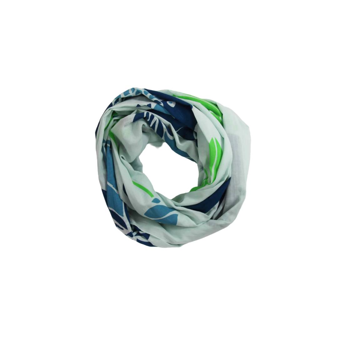 Poppy Organic Cotton Scarf • Blue