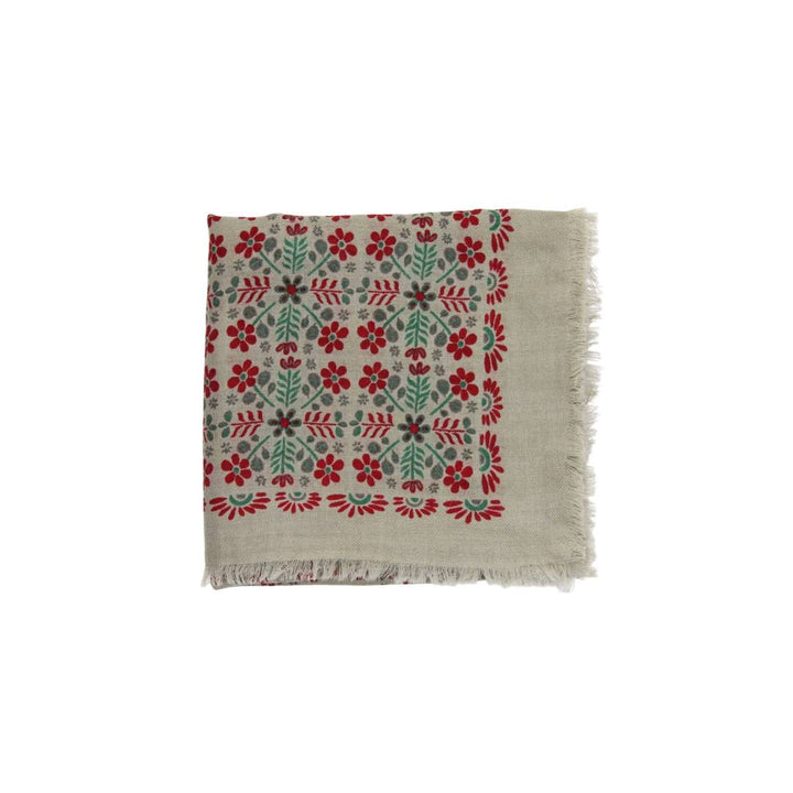Agata Wool Scarf • Red