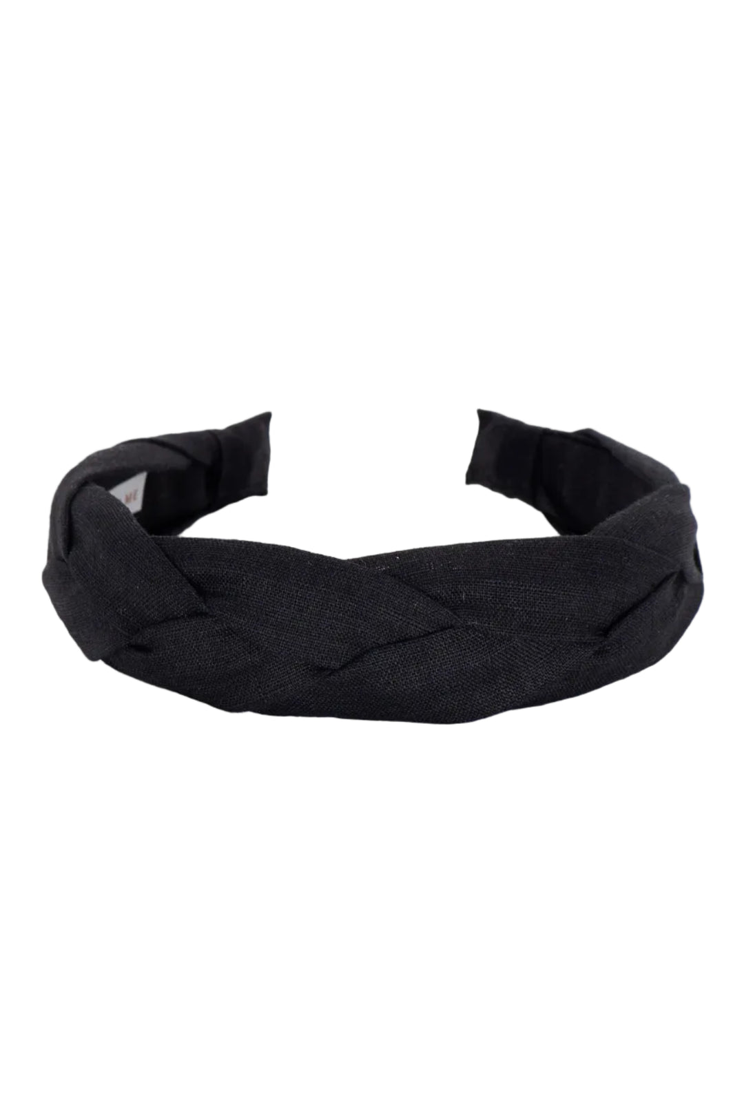 Linen Braided Headband • Black