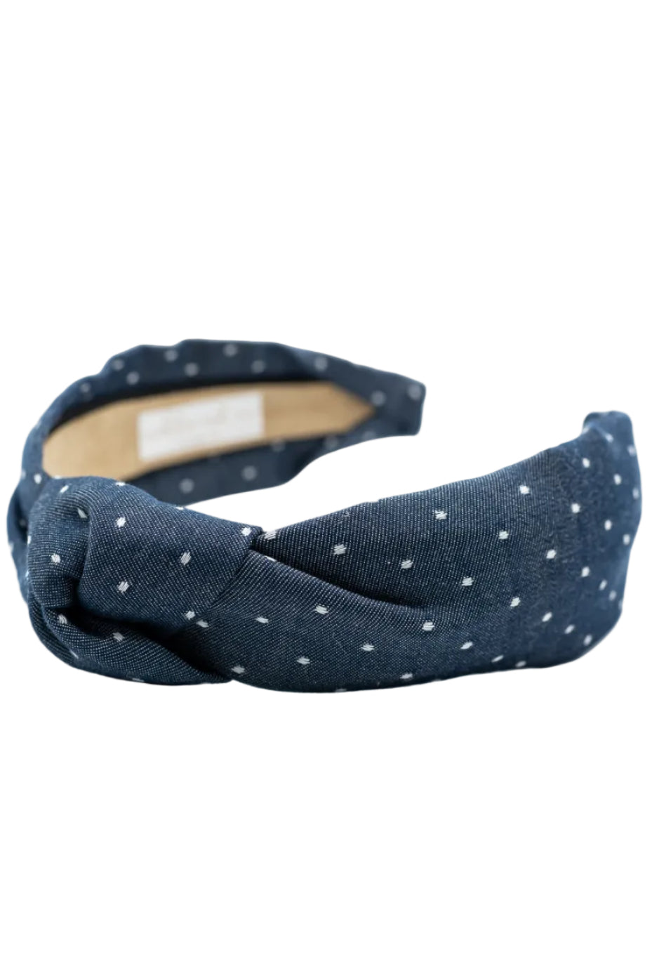 Knot Headband • Indigo w/ White Dots