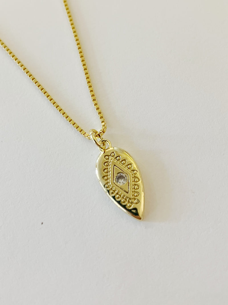 Evil Eye Oval Pendant