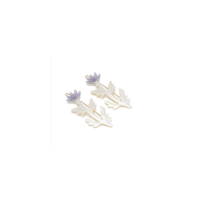 Thistle Flower Barrette Set
