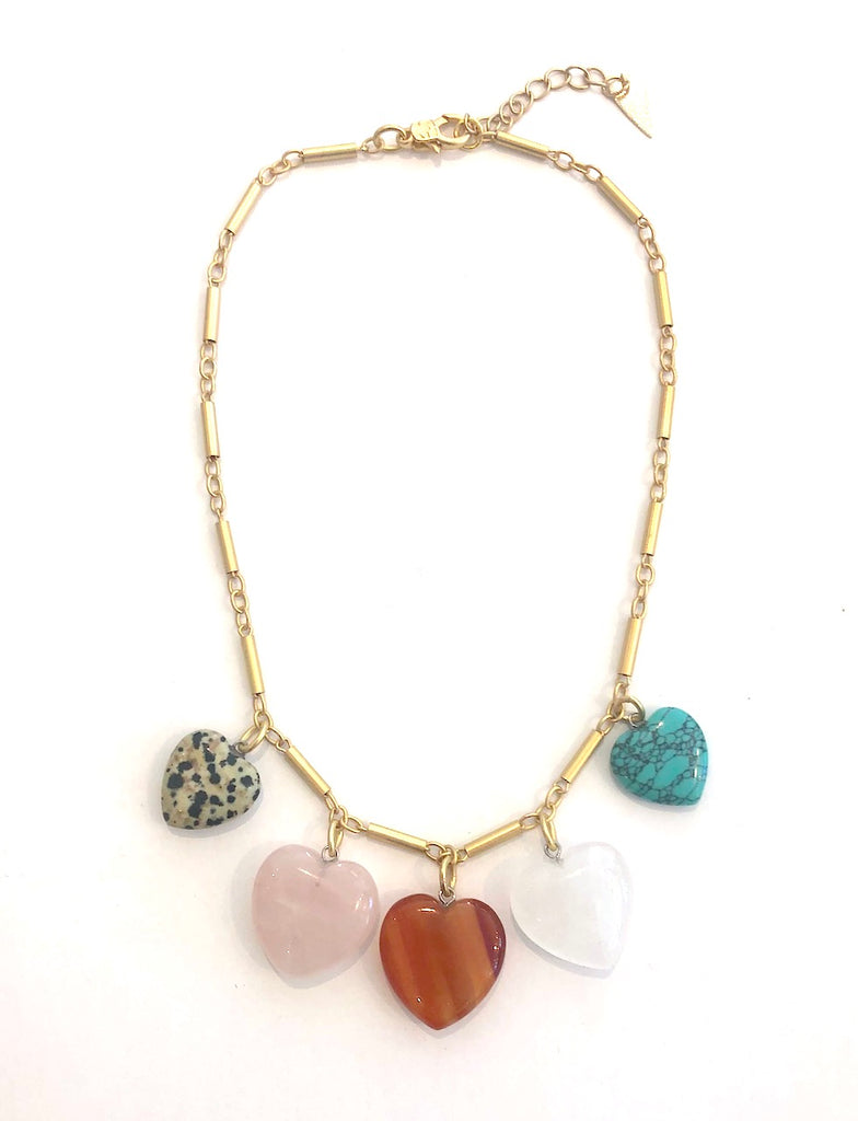 Five Heart Necklace