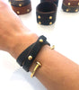 Double Wrap Leather Cuff
