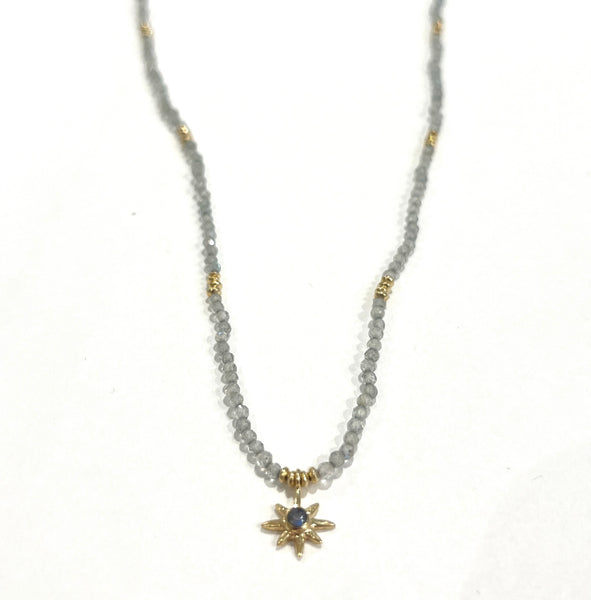 Star Bead Necklace • Labradorite
