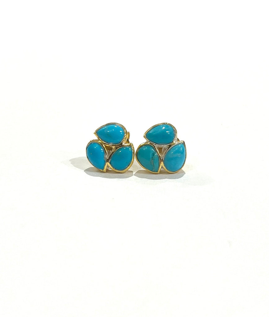 Trio Cluster Earrings • Turquois