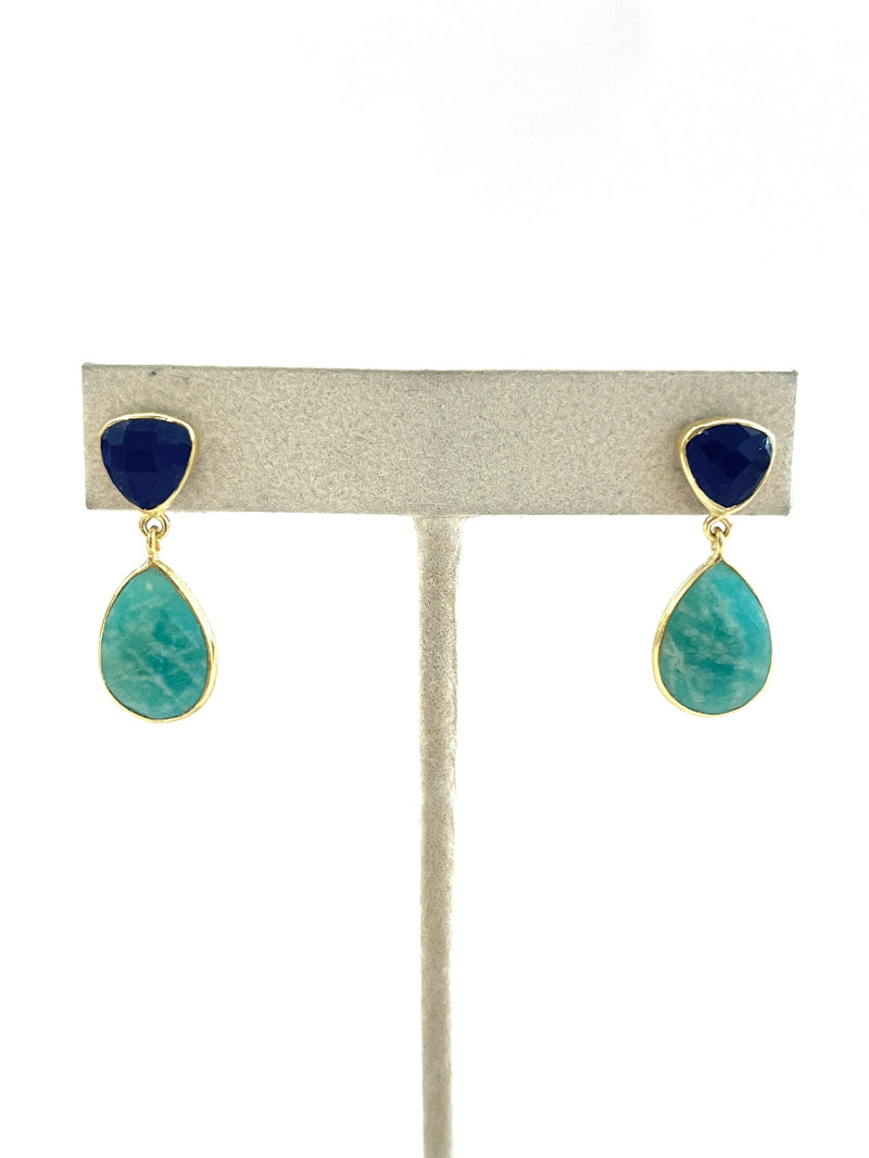 Duel Stone Earrings