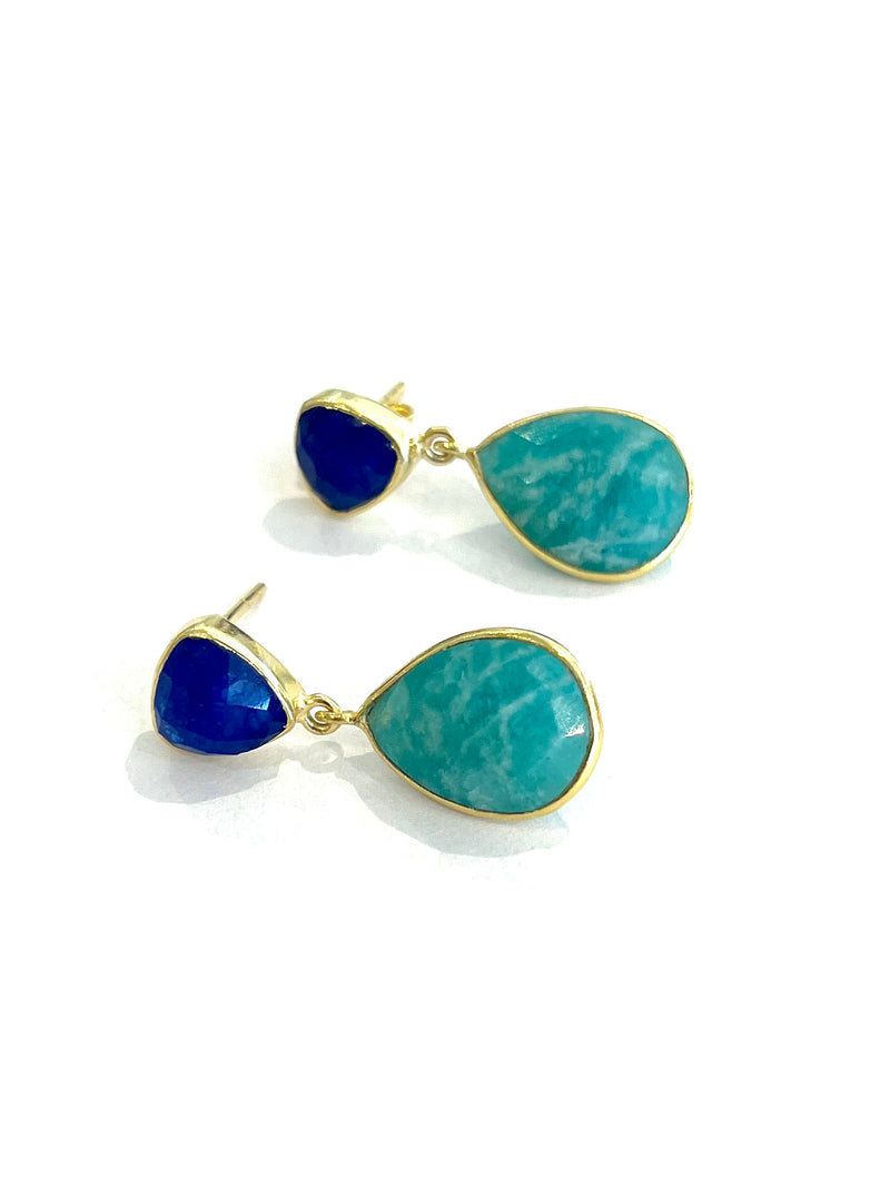Duel Stone Earrings