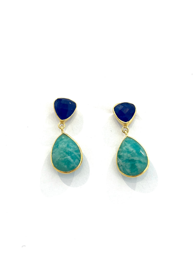 Duel Stone Earrings
