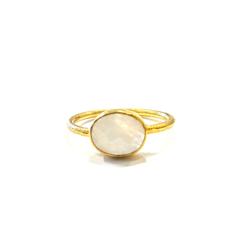 Oval Gemstone Ring • Moonstone