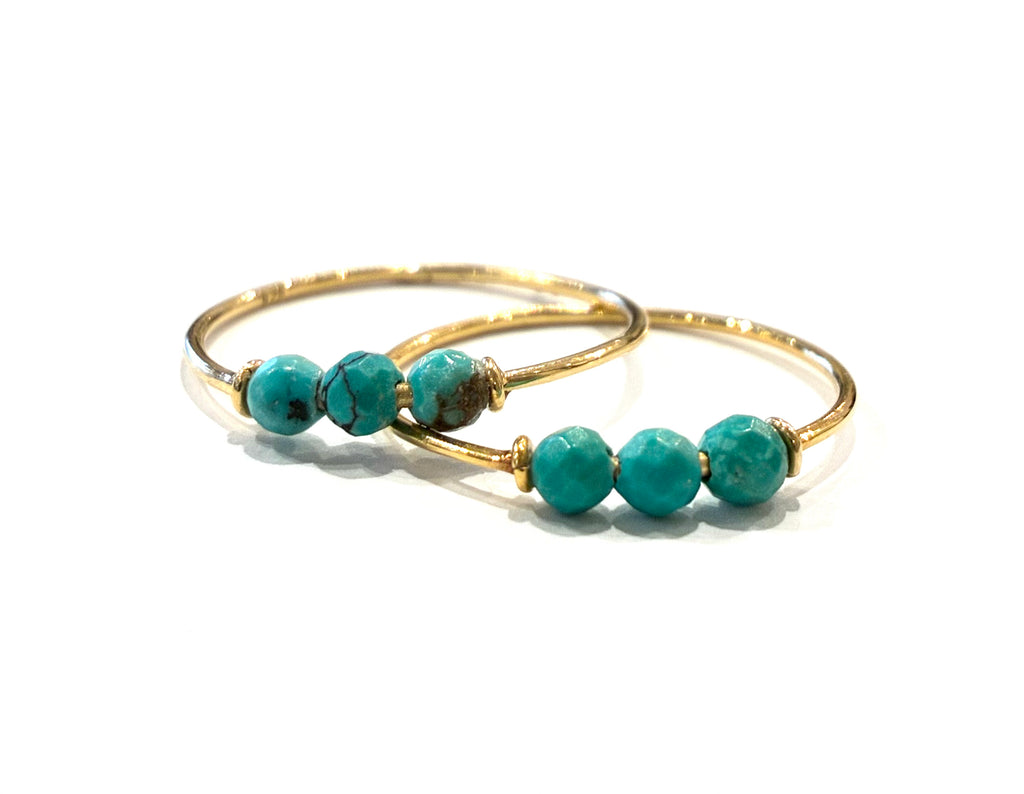 Trio Stone Rings • Turquoise
