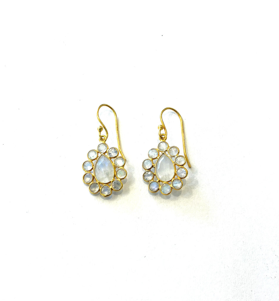 Teardrop Earrings • Moonstone