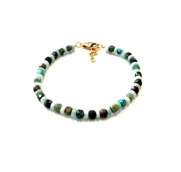 Stone Bracelet • Turquoise & Amazonite