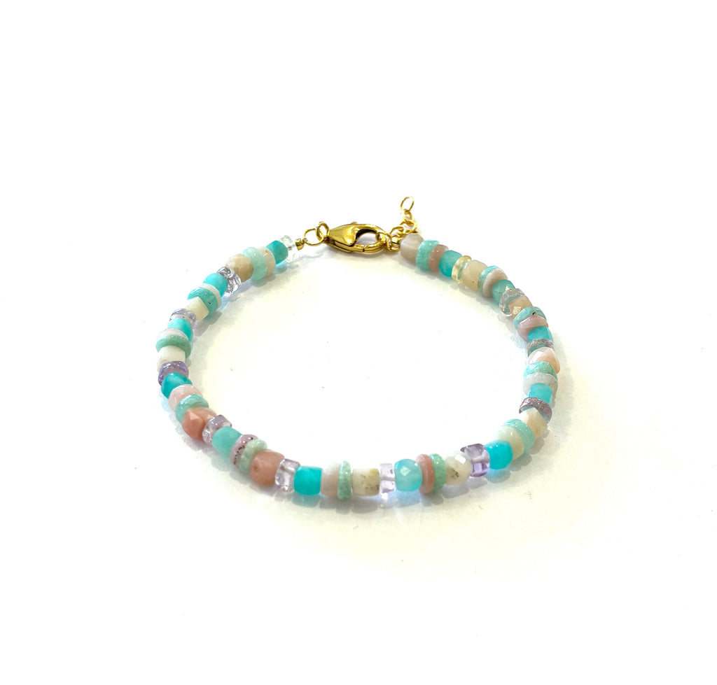 Stone Bracelet • Opal & Chrysoprase