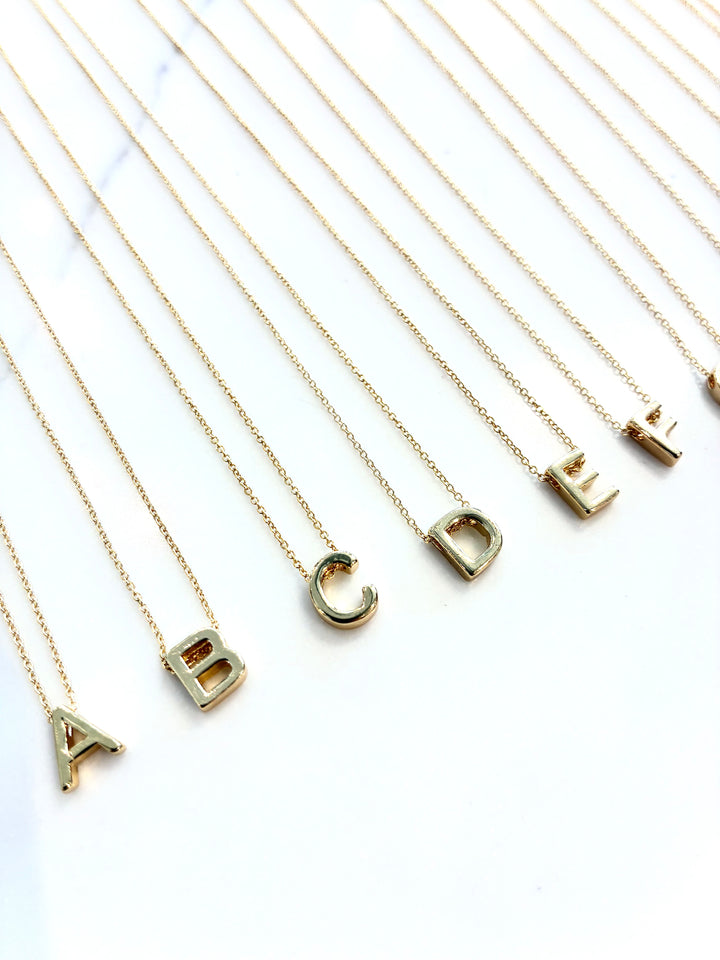 Slide Letter Necklace