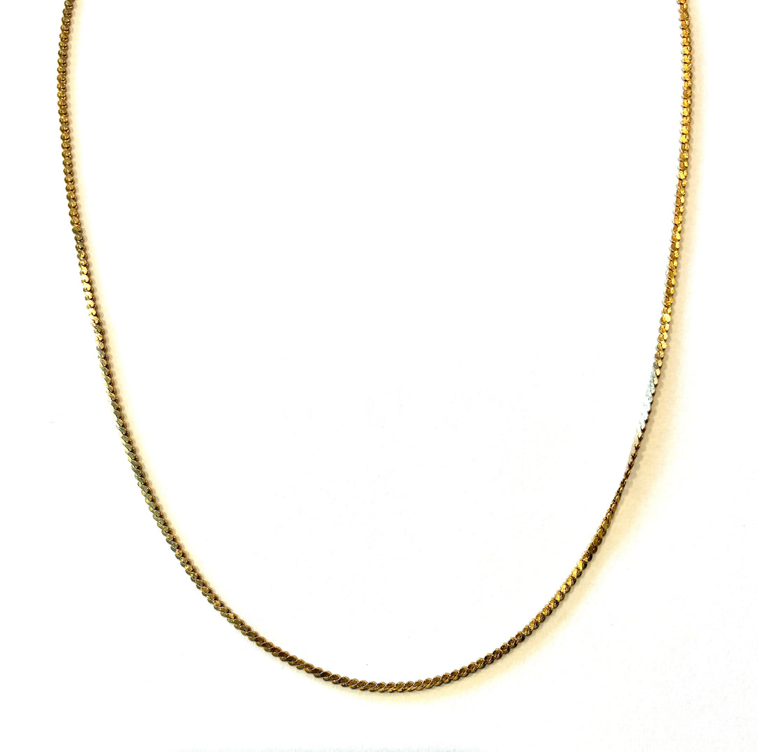 Vintage "S" Curb Chain Necklace