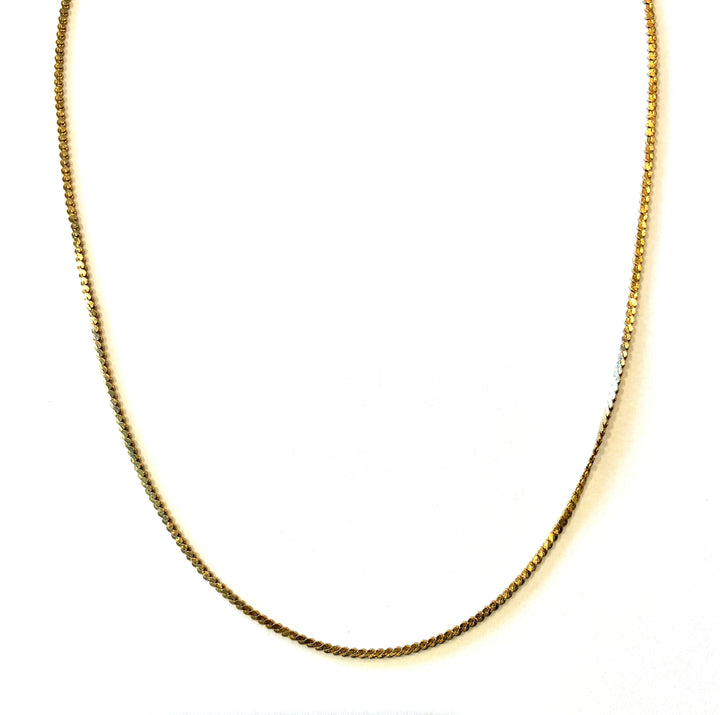 Vintage "S" Curb Chain Necklace