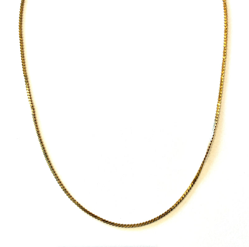 Vintage "S" Curb Chain Necklace