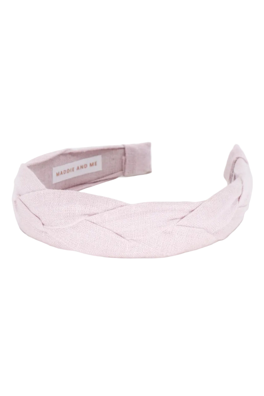 Linen Braided Headband • Light Pink