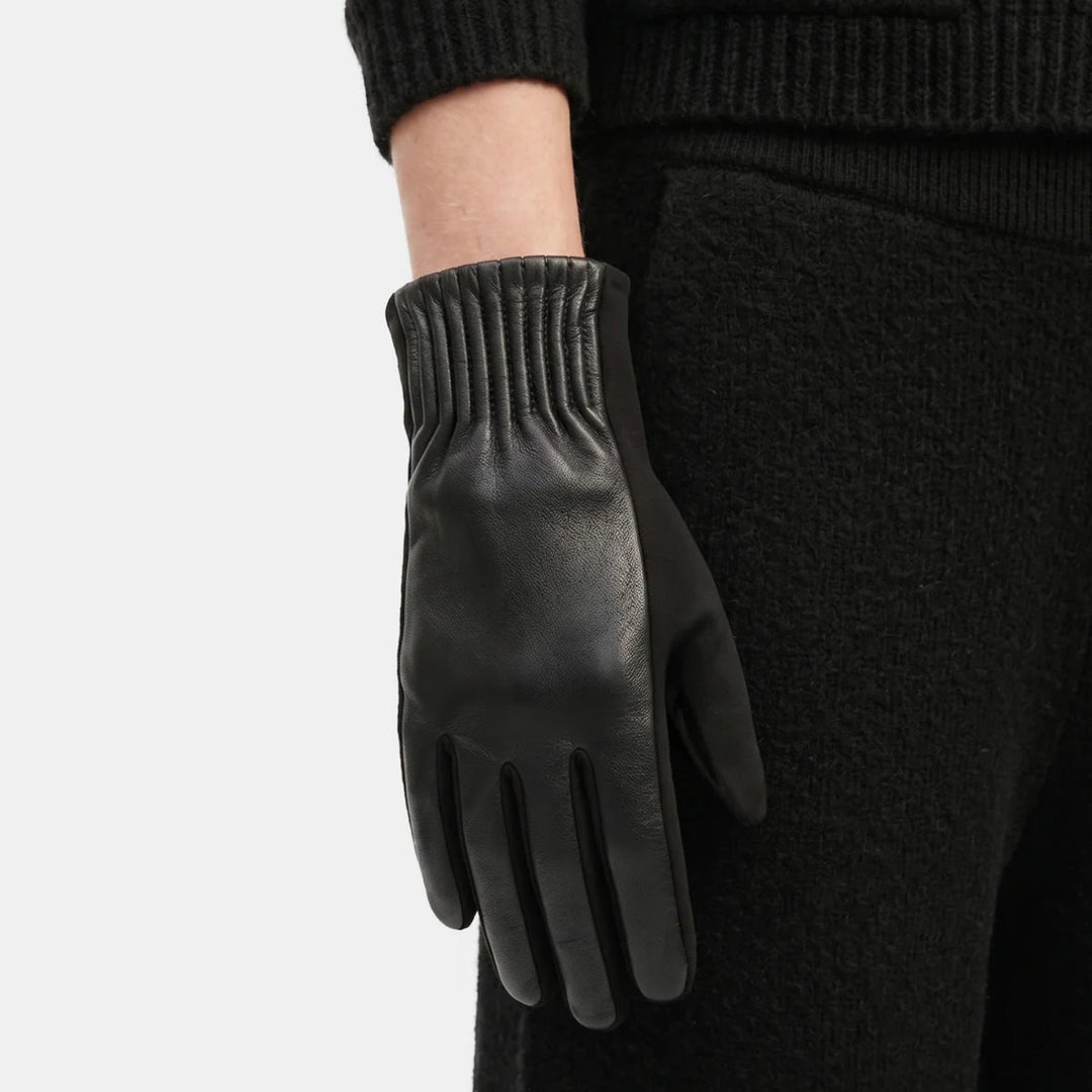 Shirred Mixed Gloves