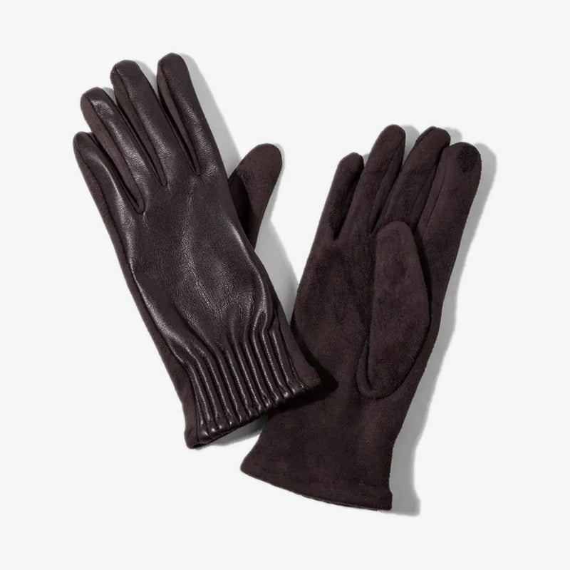 Shirred Mixed Gloves