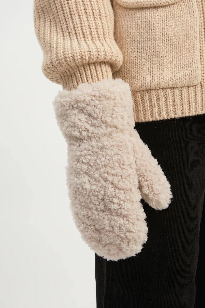 Faux Shearling Mittens