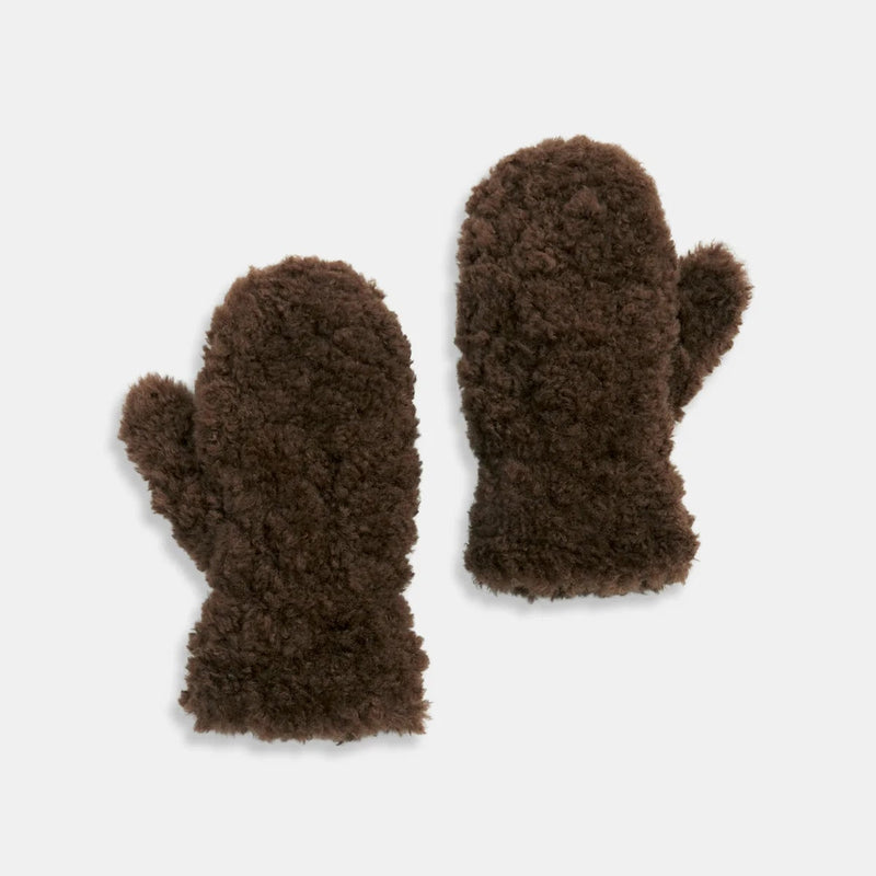Faux Shearling Mittens