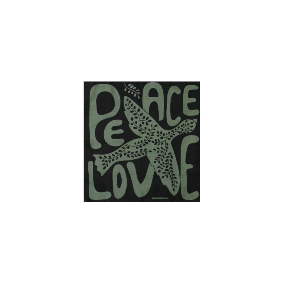 Mini Peace and Love Scarf • Khaki
