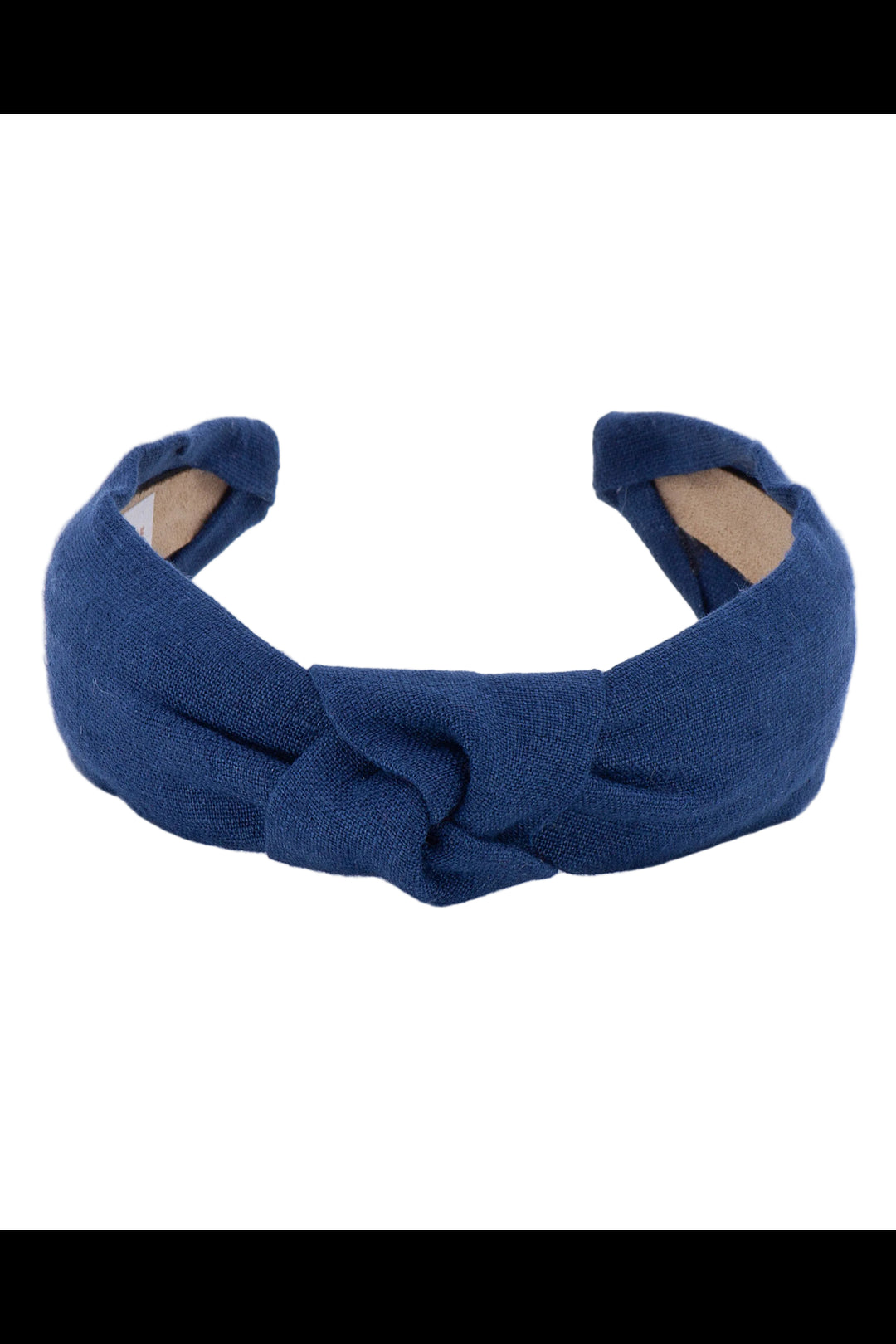 Linen Knot Headband • Navy