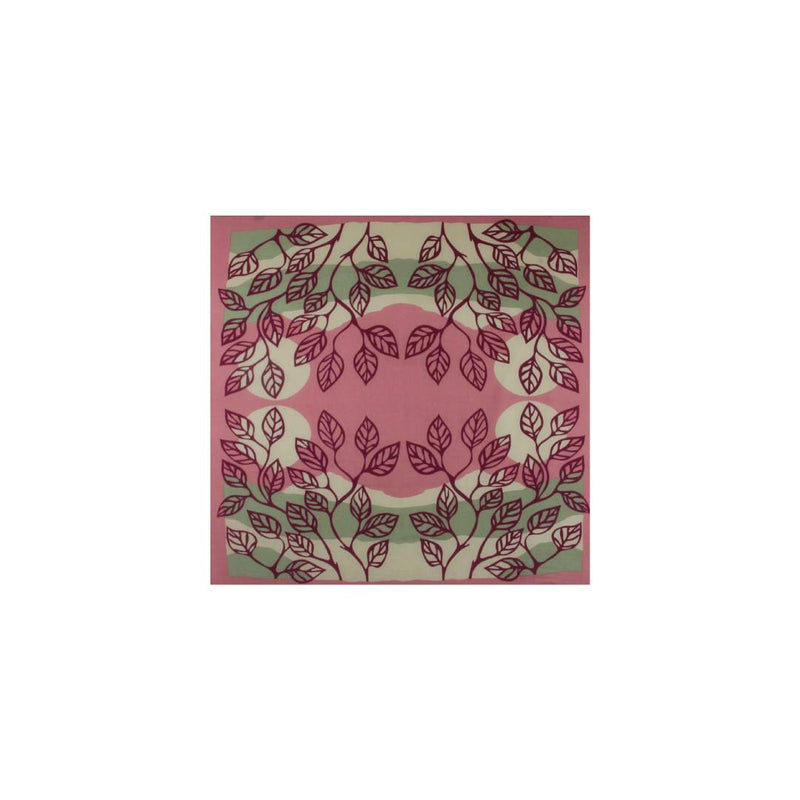 Palenque Square Cotton Scarf • Pink