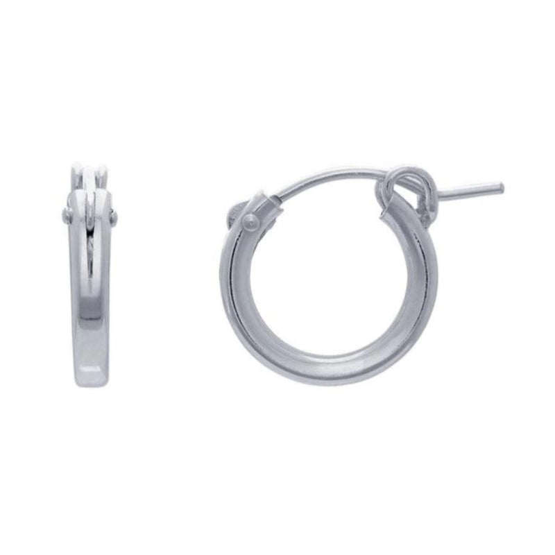 Hinged Post Hoops • Sterling Silver