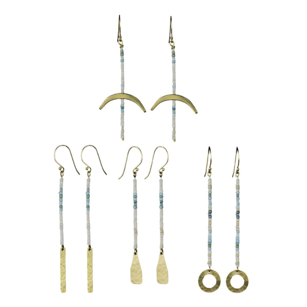 Quay Beaded Earring • Various Shapes