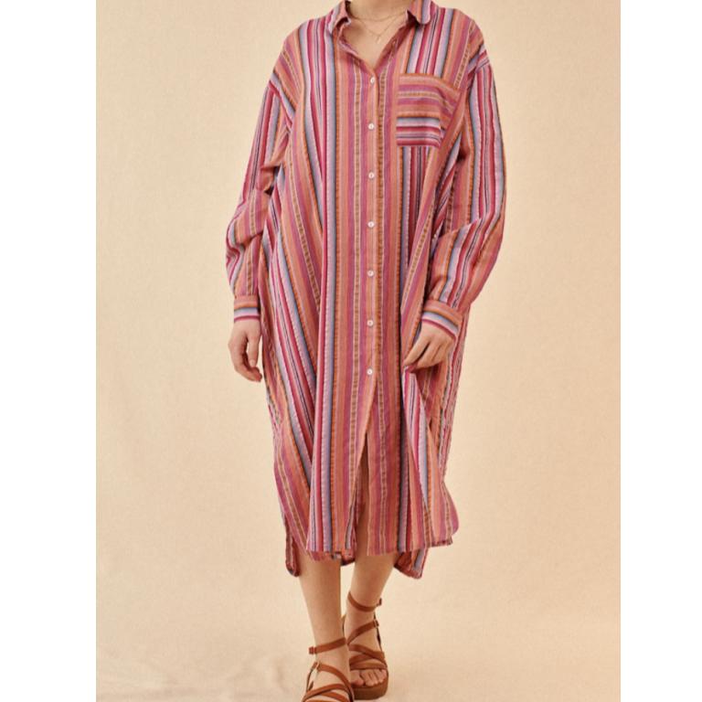 Salvador Shirt Dress • Striped