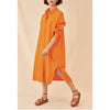 Salvador Shirt Dress • Orange