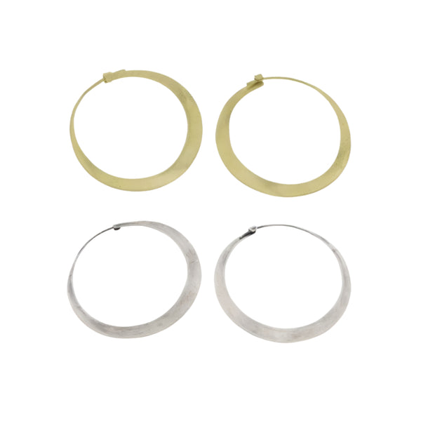 Flat Hoop Earrings