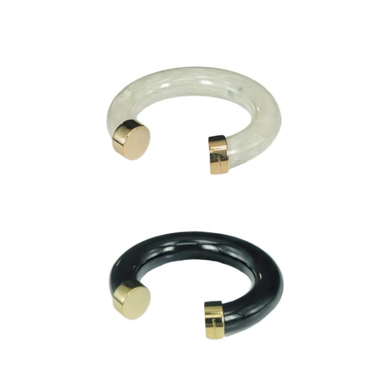 Round Resin Open Cuff