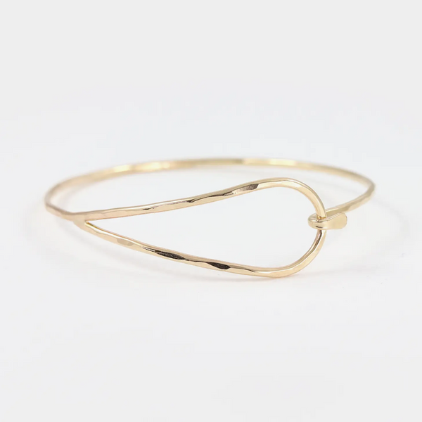 Teardrop Bangle Bracelet