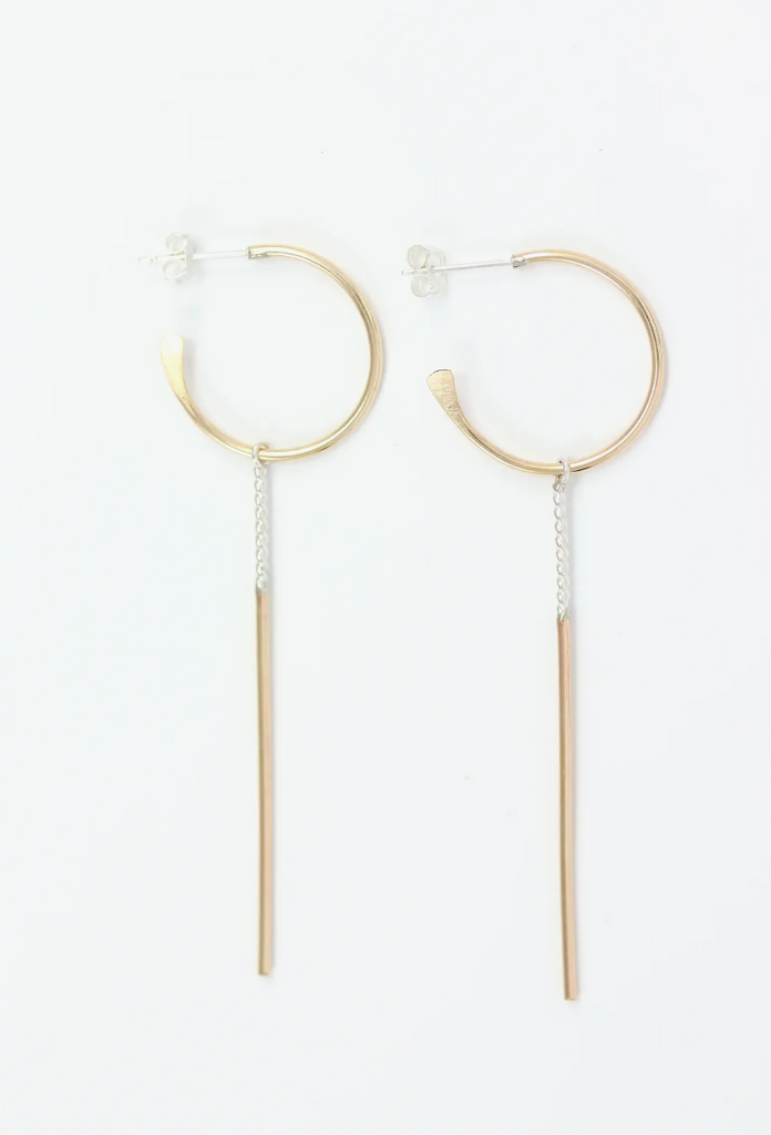 Hoop and Stick Earrings
