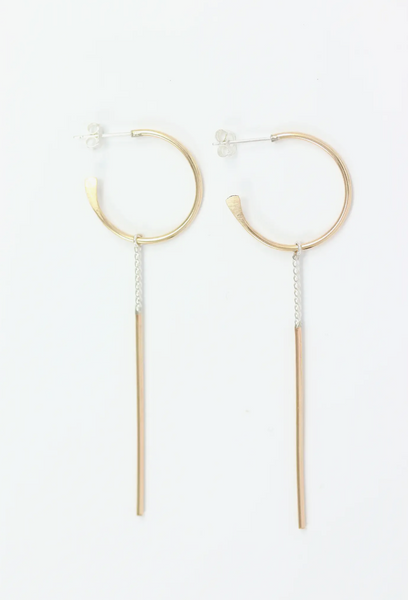 Hoop and Stick Earrings