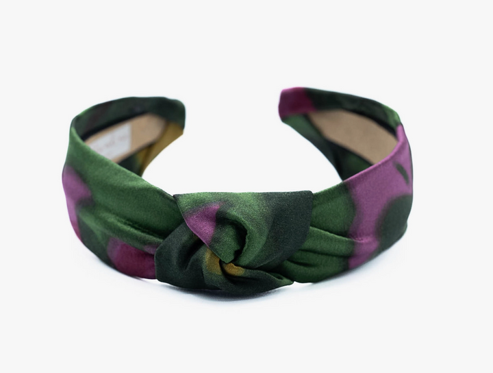 Silk Knot Headband • Shadow