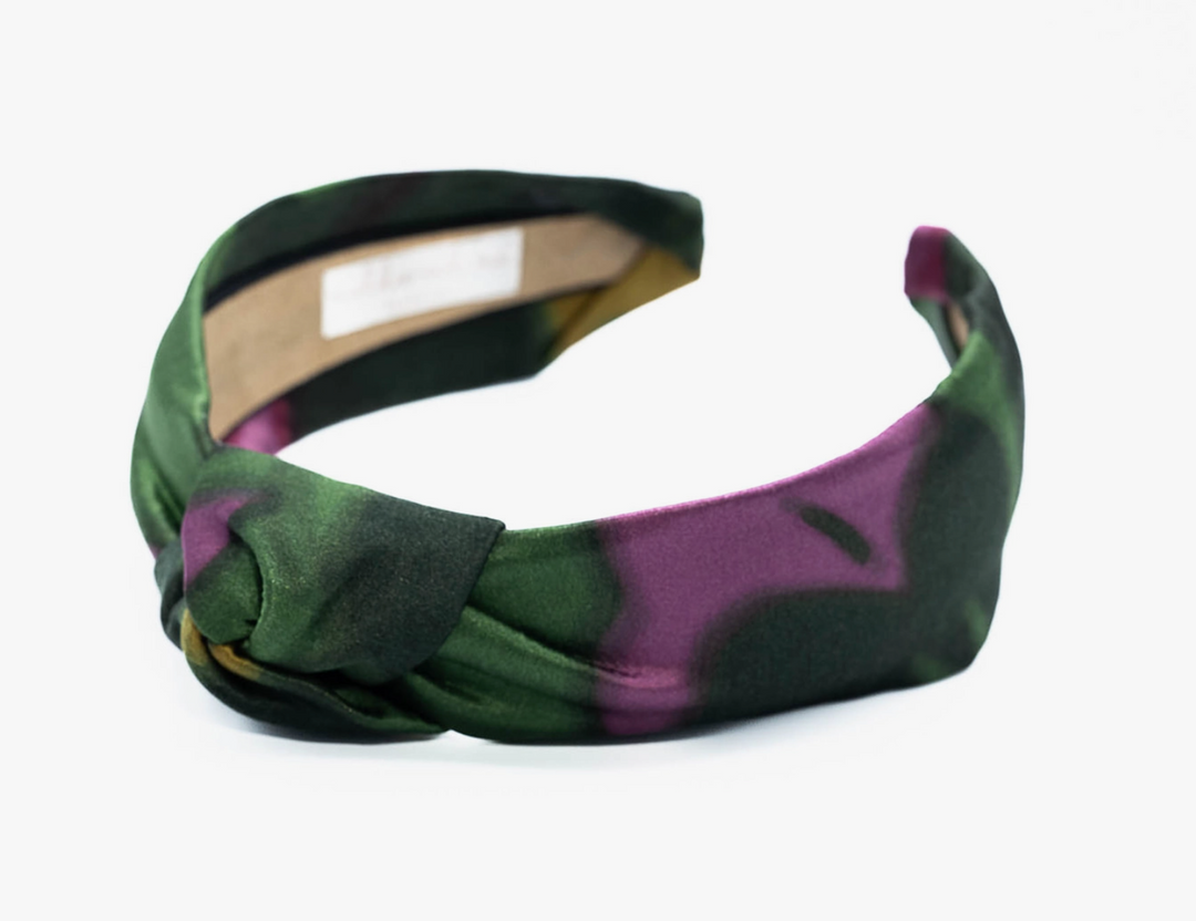 Silk Knot Headband • Shadow