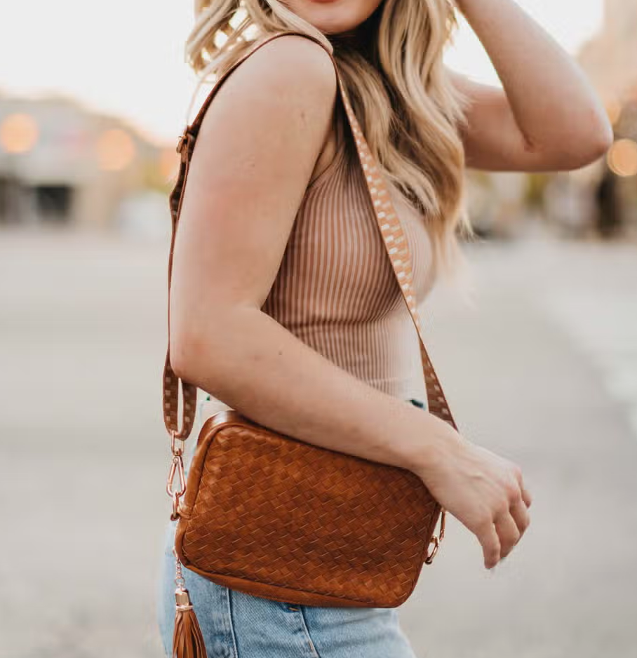 Woven Willow Crossbody Bag