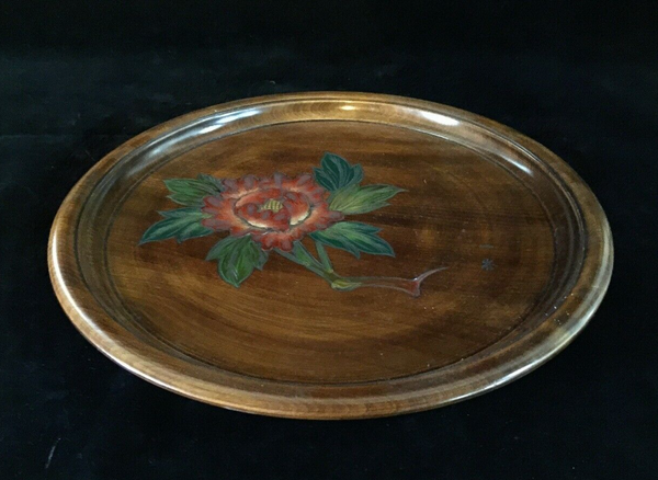 Vintage Japanese Obon Floral Plate