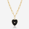 Malene Onyx Heart Necklace