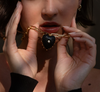 Malene Onyx Heart Necklace